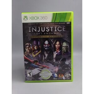 Injustice Gods Among Us Ultimate Edition XBOX 360 Complete Game Disc Case